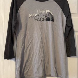 The North Face Gray Raglan Sleeve Shirt